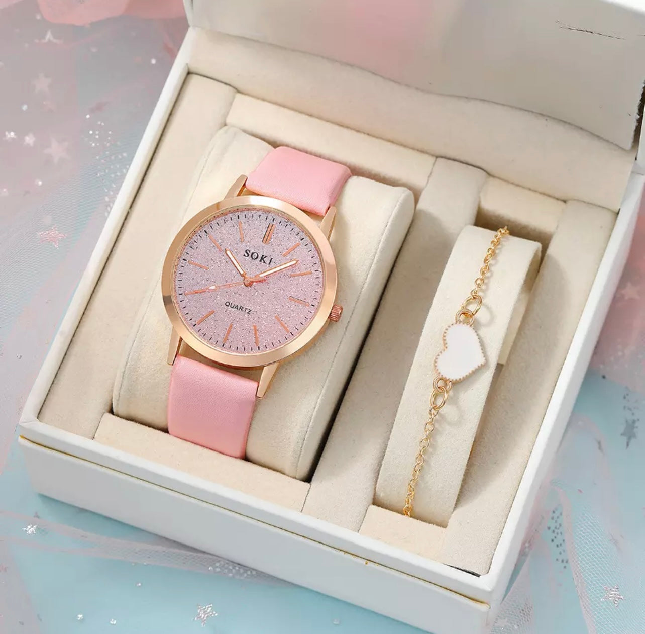 Luxury Watch + Bracelet Set