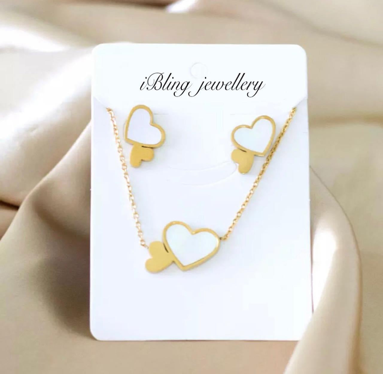 Gold Plated Necklace and Earring Set