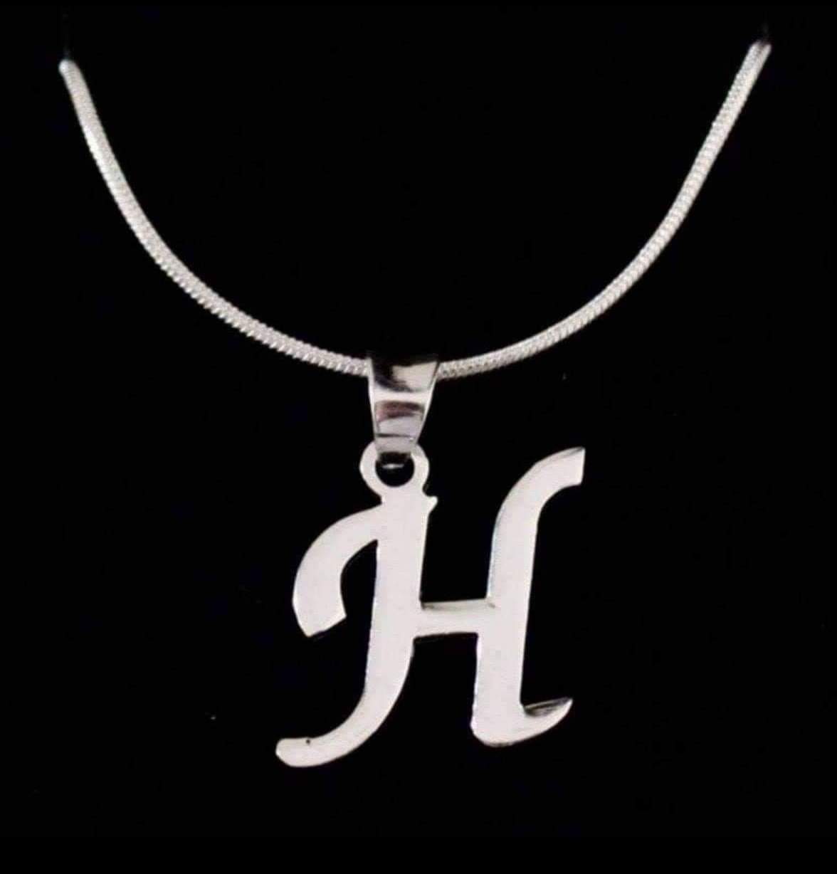 925 Silver “H” Necklace