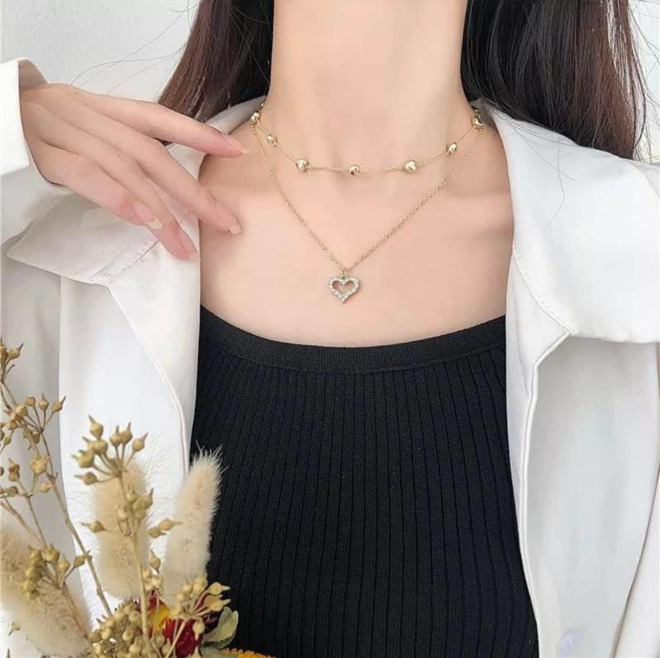 18K Gold Plated Double-Layer Necklace