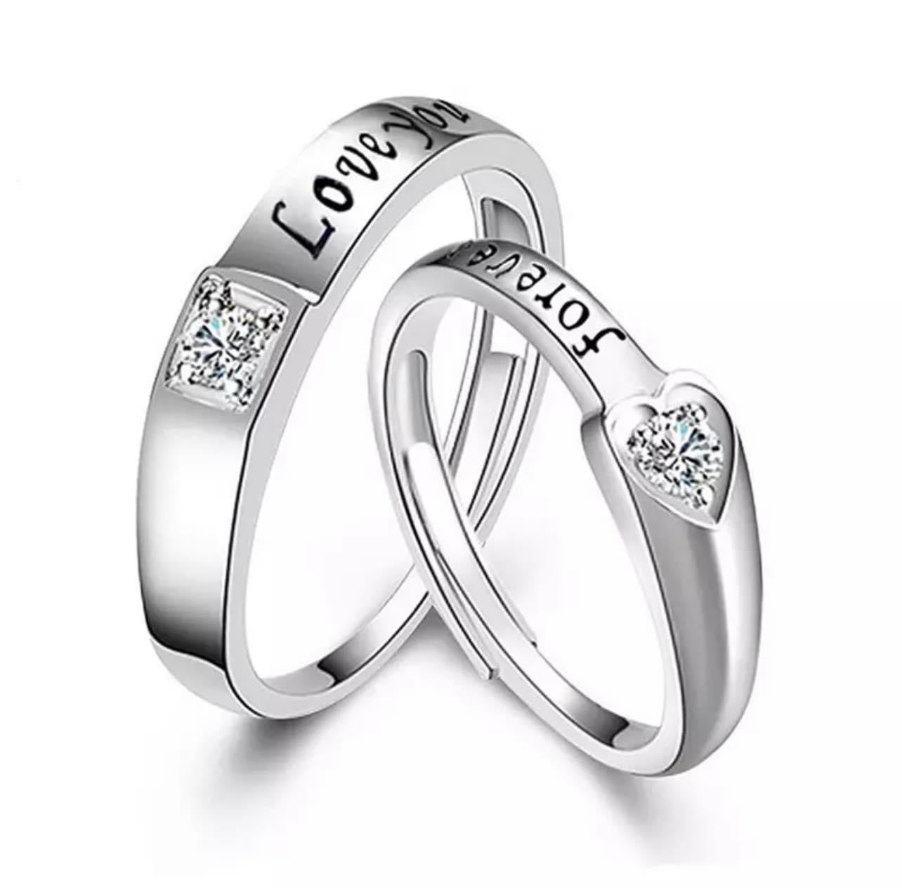 Silver Couple Rings