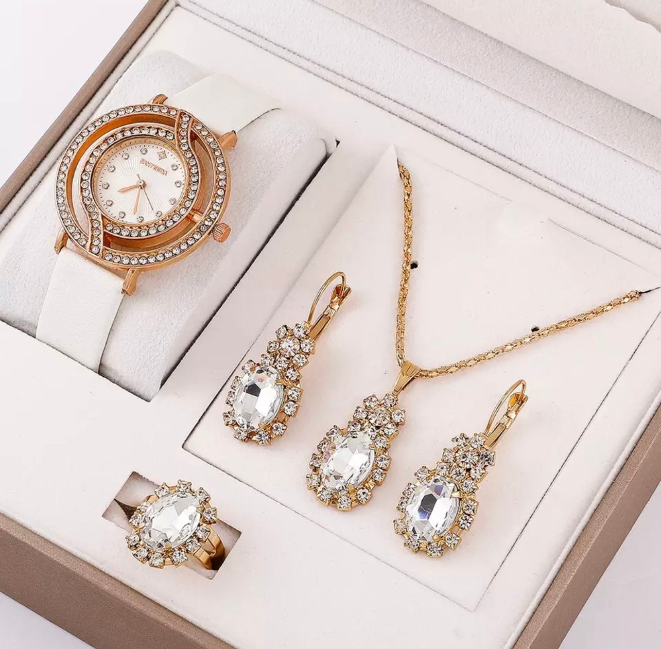 Luxury Women Watch & Necklace Set