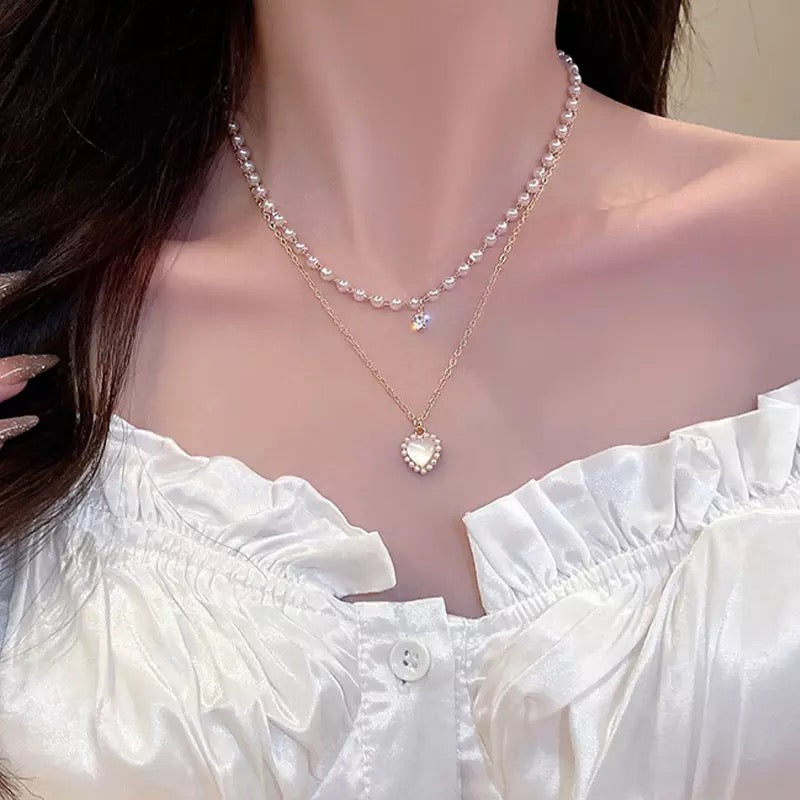 Pearl Double Necklace