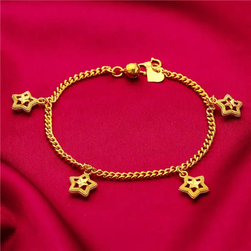 24K Gold Plated na Bracelet