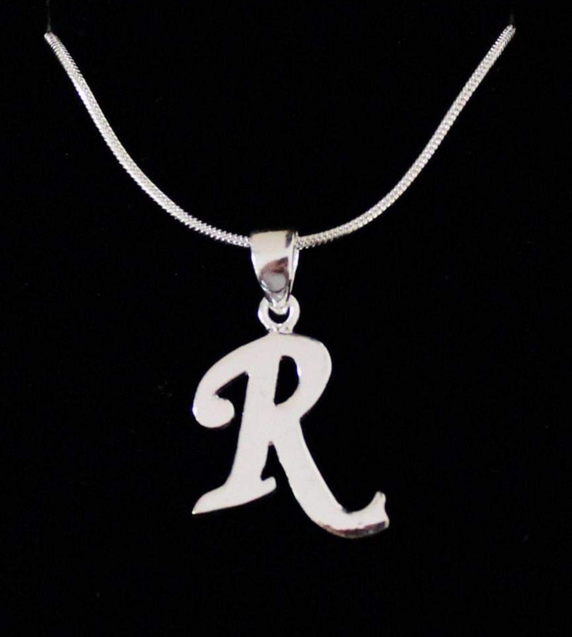 925 Silver “R” Necklace