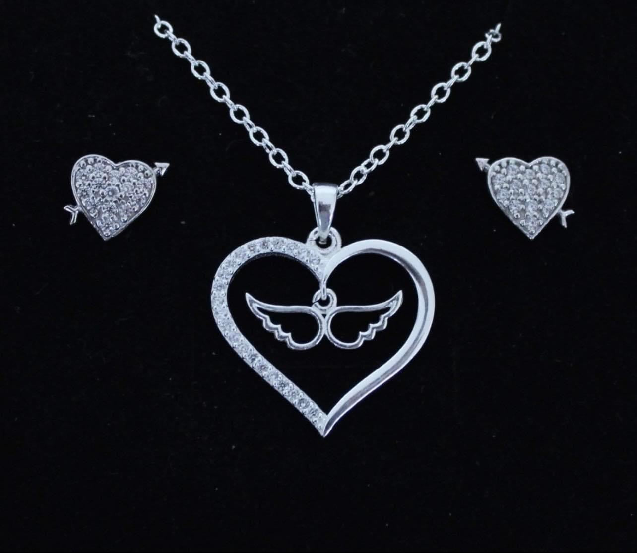 925 Silver Necklace and Earring Set