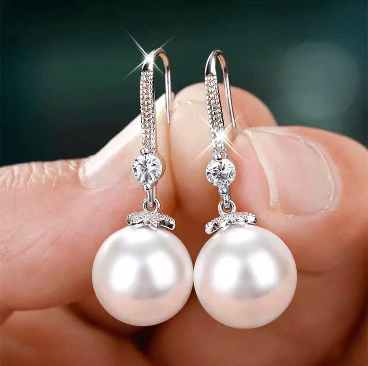 925 Silver Pearl Earring