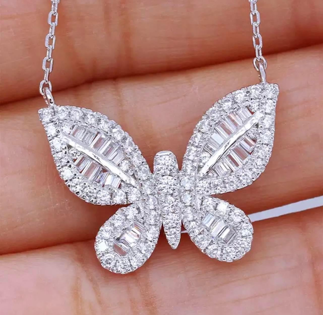 925 Silver Butterfly Necklace