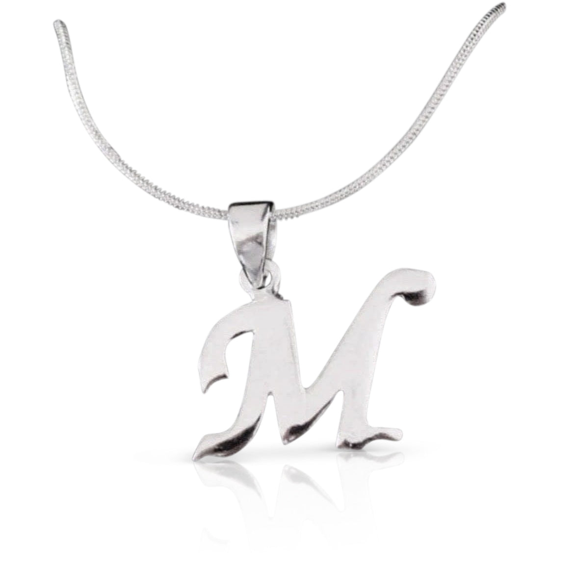 925 Silver “M” Necklace