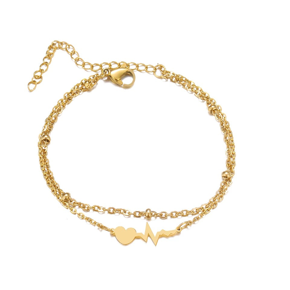 18K Gold Plated na Bracelet