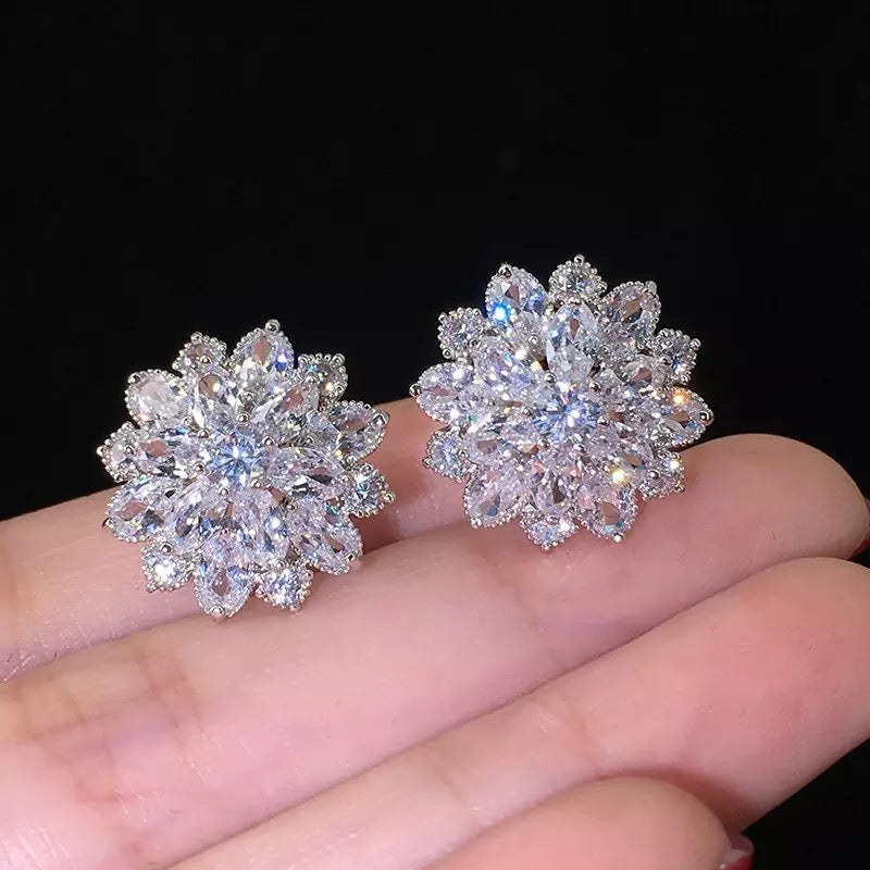 Swarovski Crystal Element 925 Silver Earring