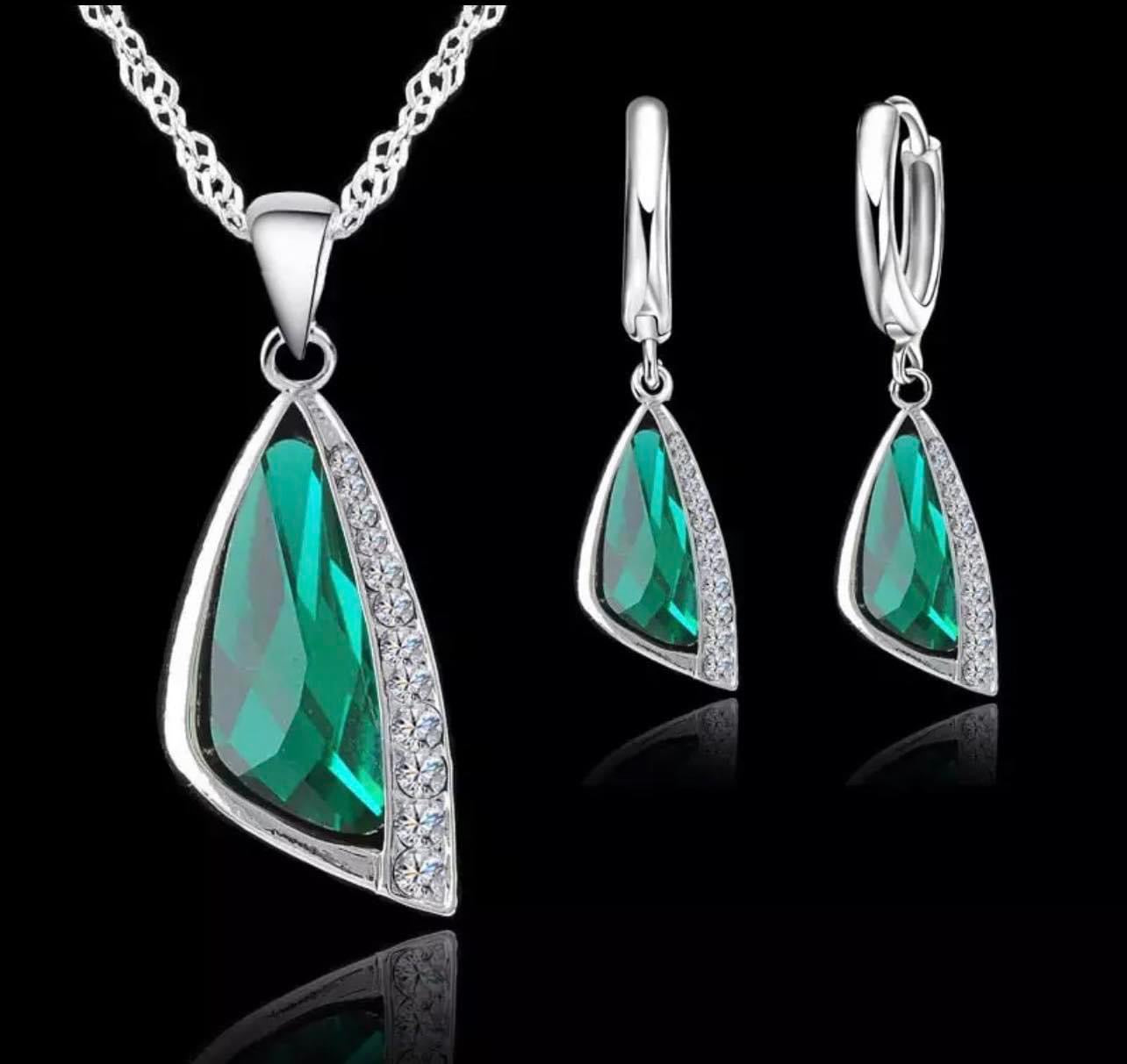 925 Silver Necklace and Earring Set