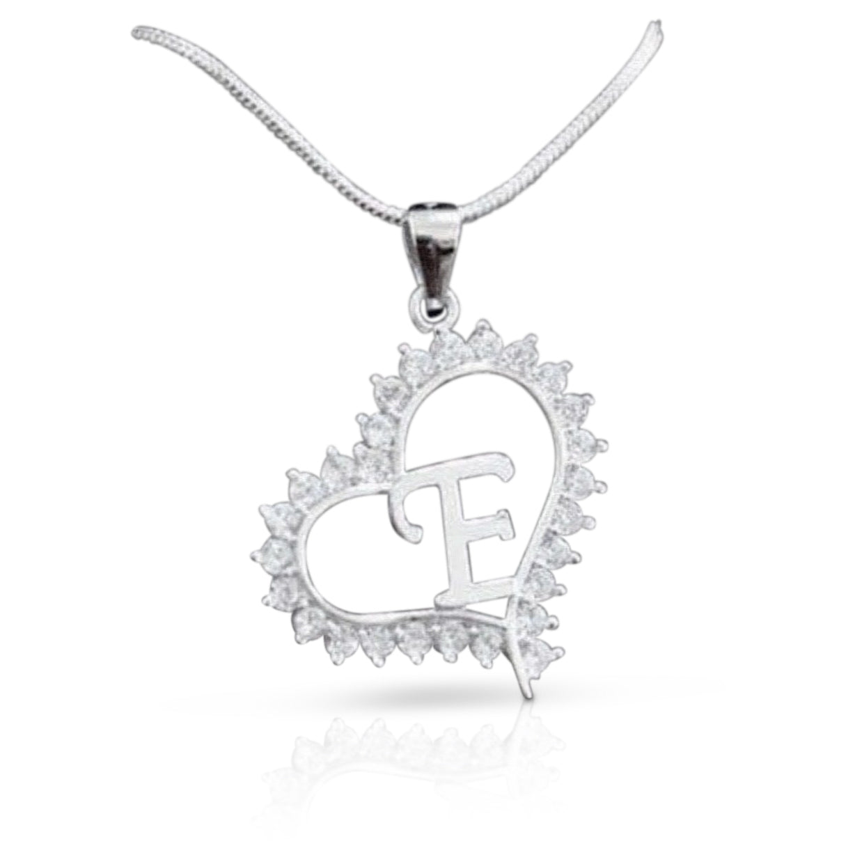 925 Silver “E” Necklace