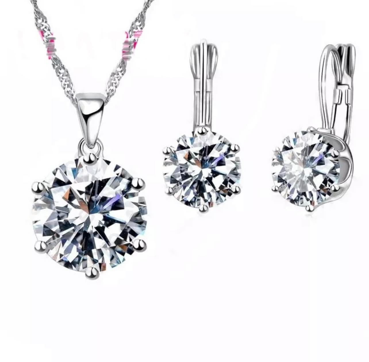 925 Silver Necklace and Earring Set