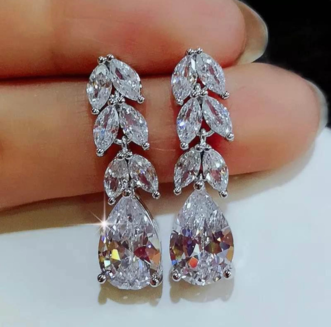 Swarovski Crystal Element 925 Silver Earring