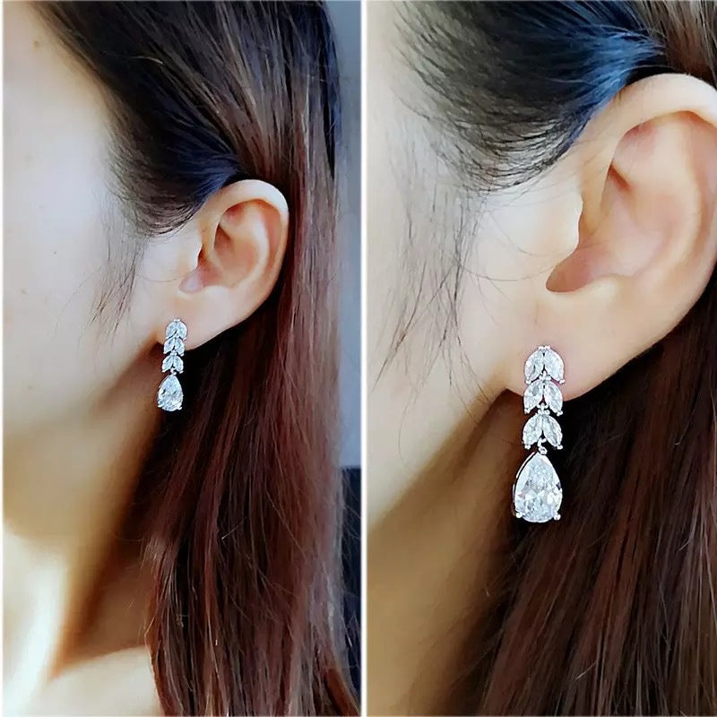 Swarovski Crystal Element 925 Silver Earring