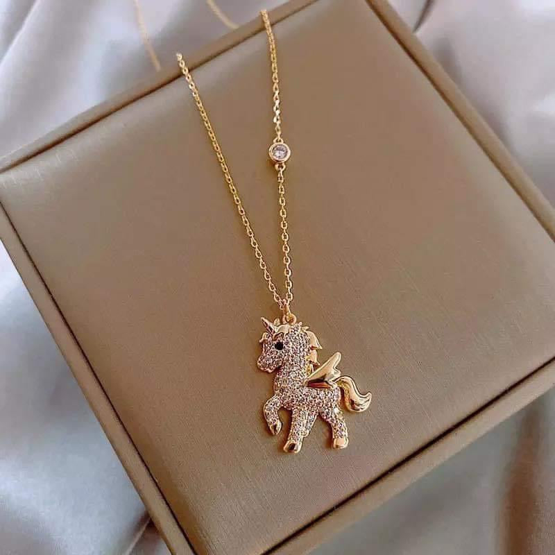 18K Gold Plated Unicorn Necklace