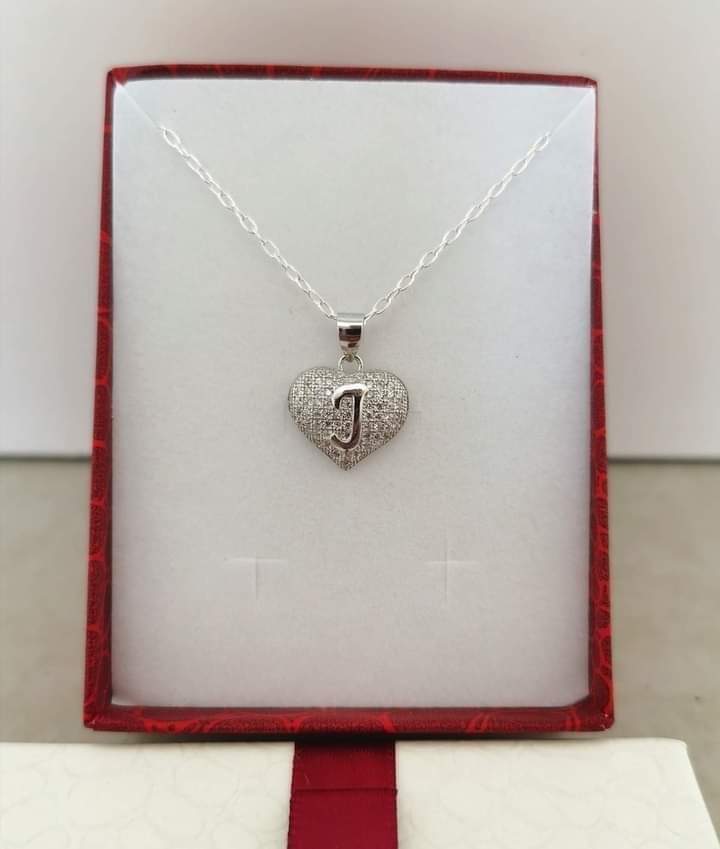 925 Silver “J” Necklace