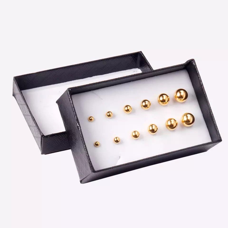 Gold Plated Earrings Set