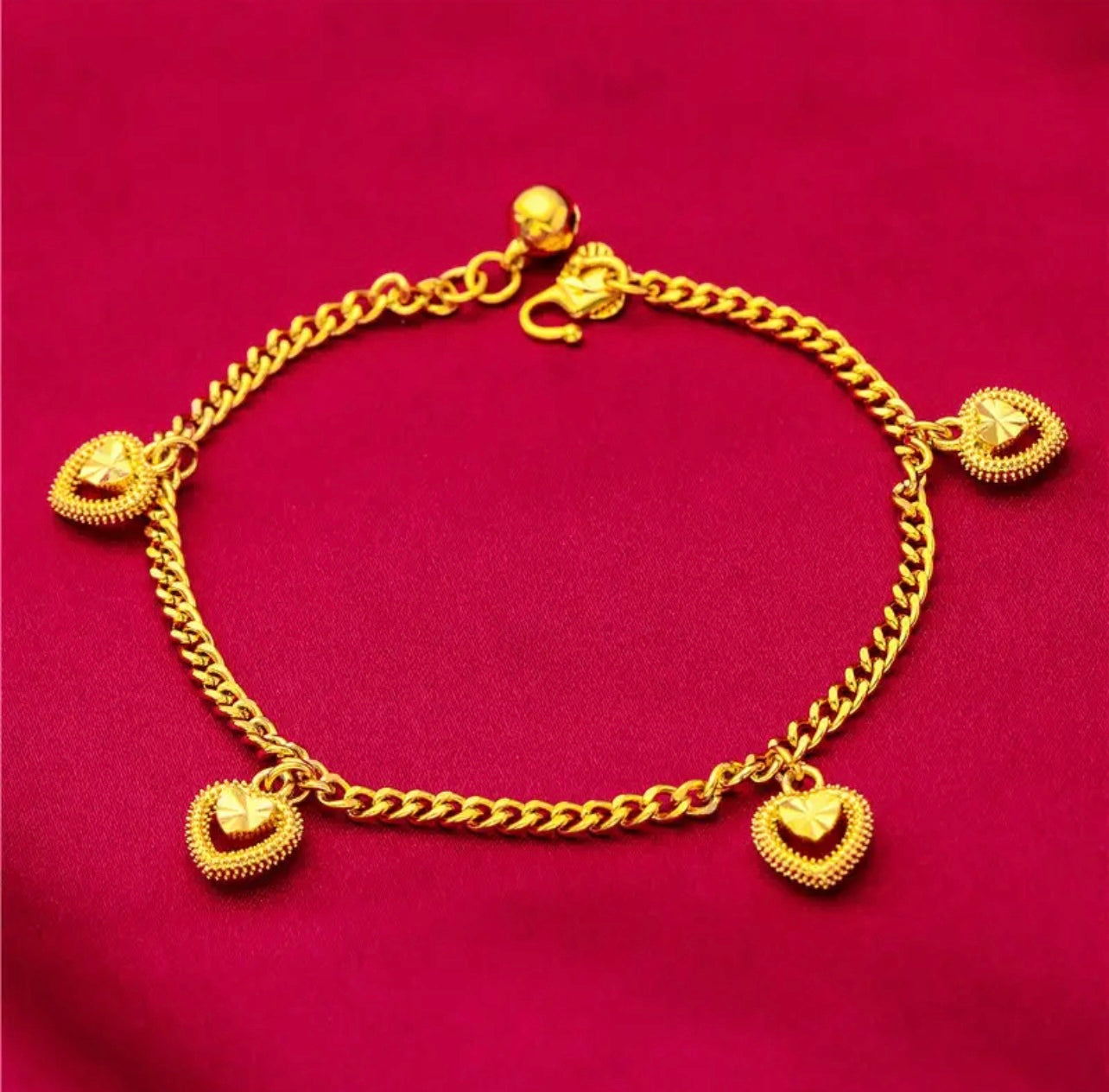 24K Gold Plated na Bracelet