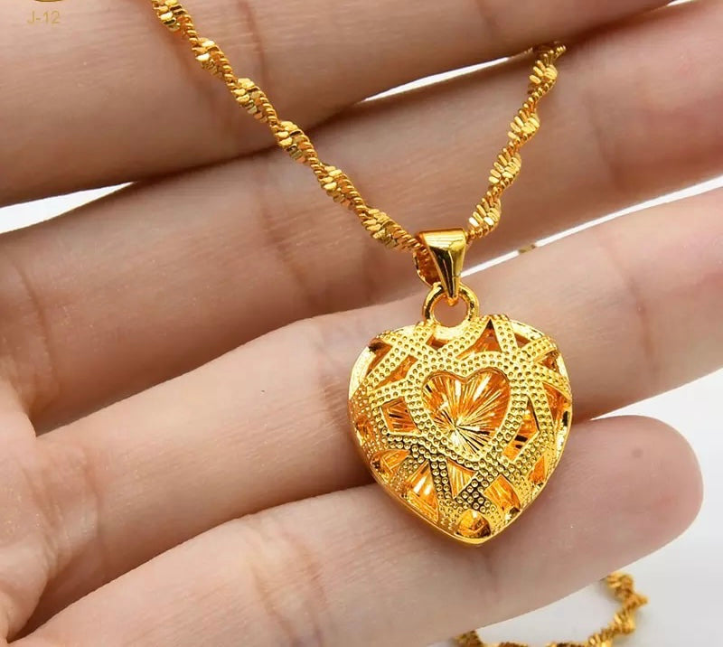 24K Gold Plated Bridal Wedding Necklace