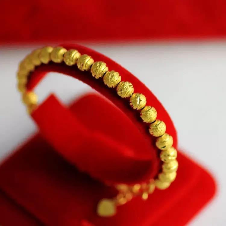 24K Gold Plated na Bracelet