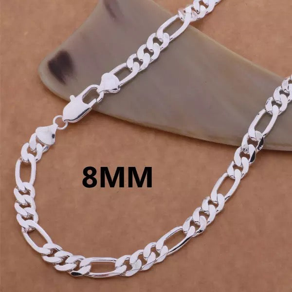 925 Silver Unisex Men Necklace Chain