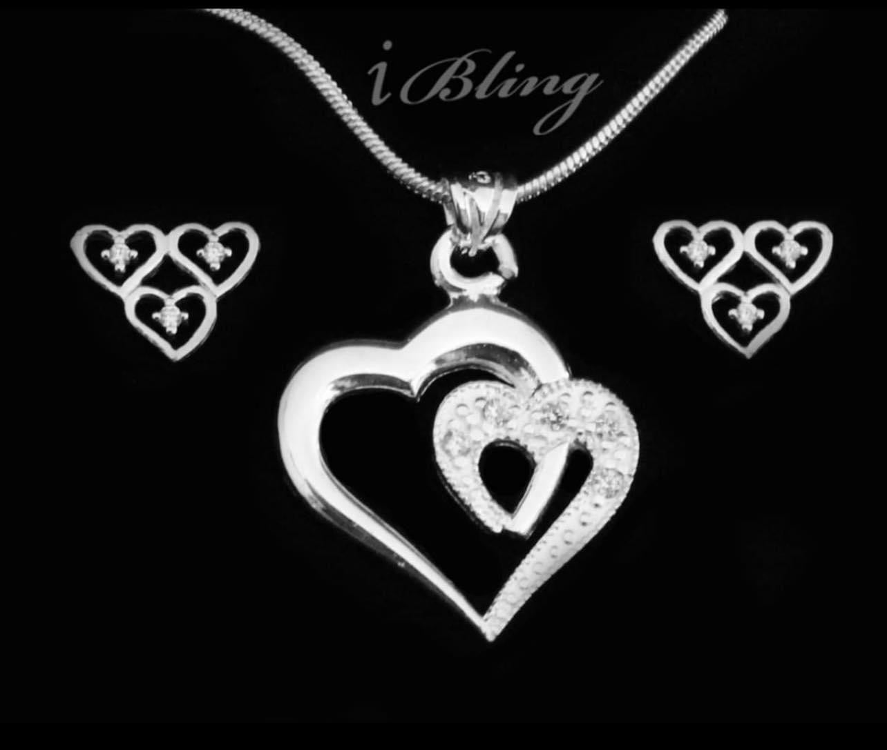 925 Silver Necklace and Earring Set