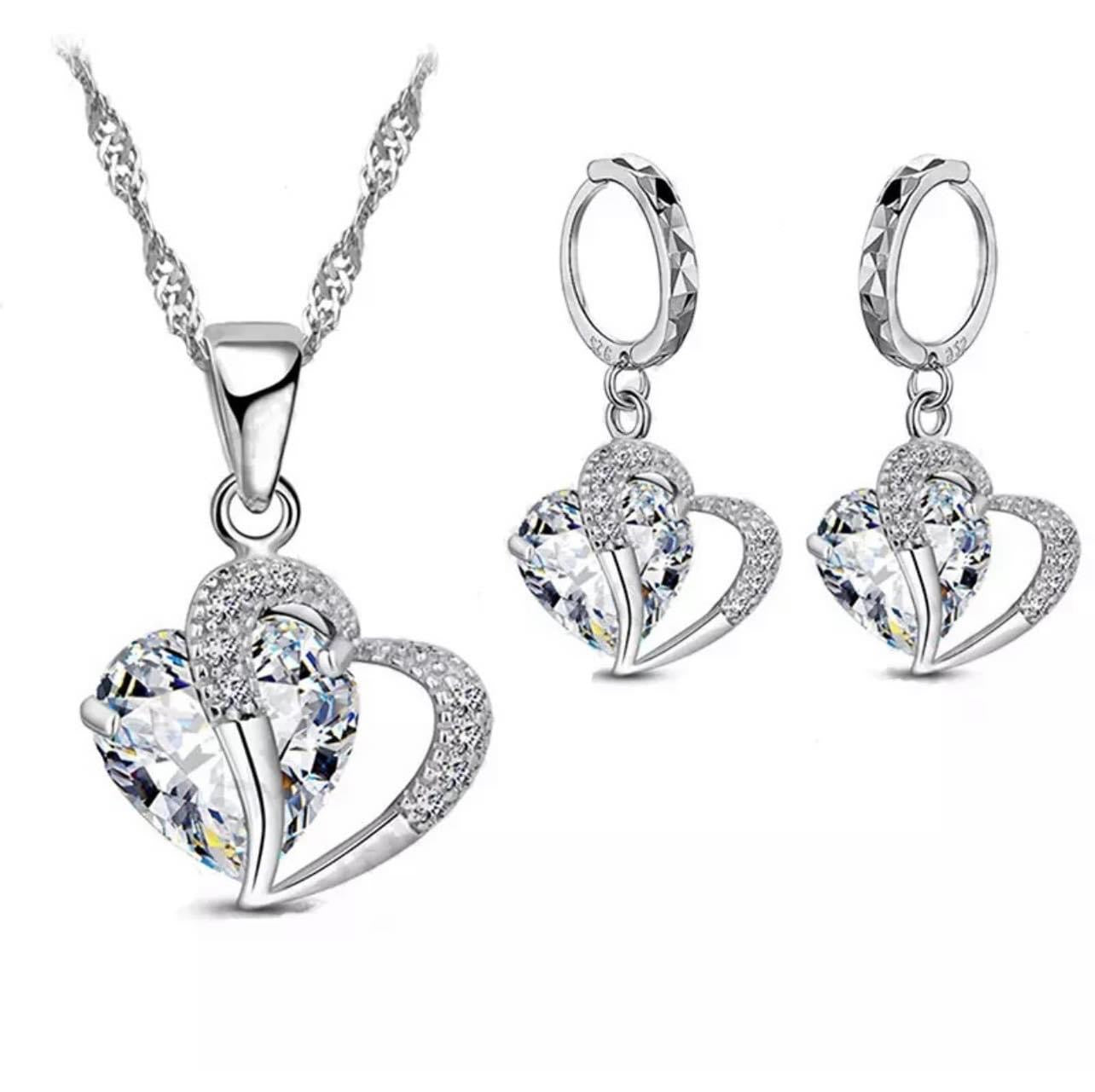 925 Silver Necklace and Earring Set