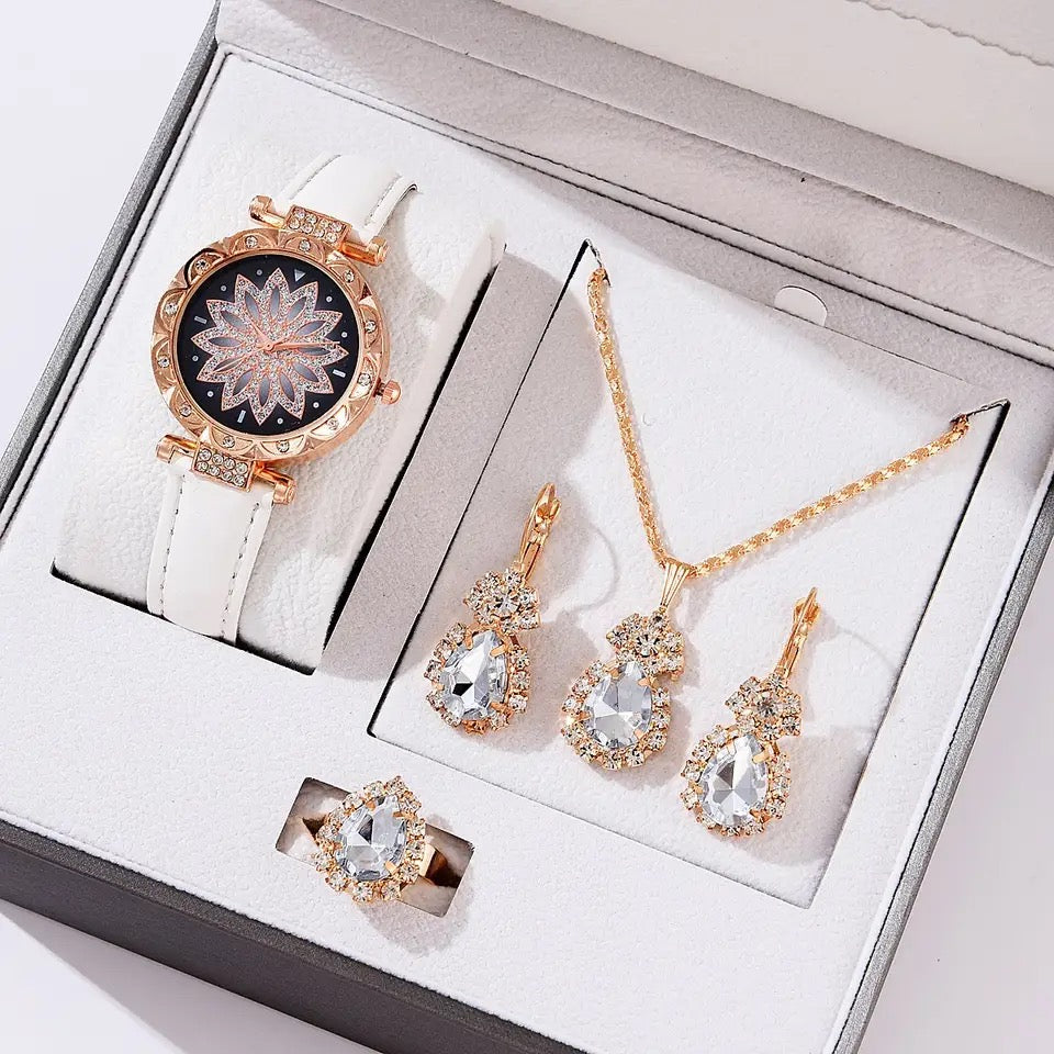 Luxury Women Watch & Necklace Set