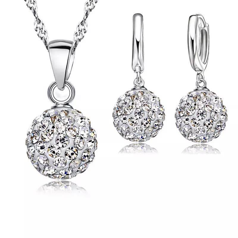 925 Silver Necklace at Earring Set