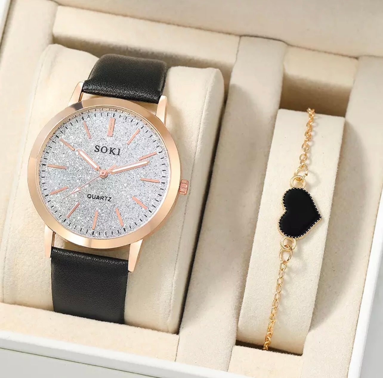 Luxury Watch + Bracelet Set