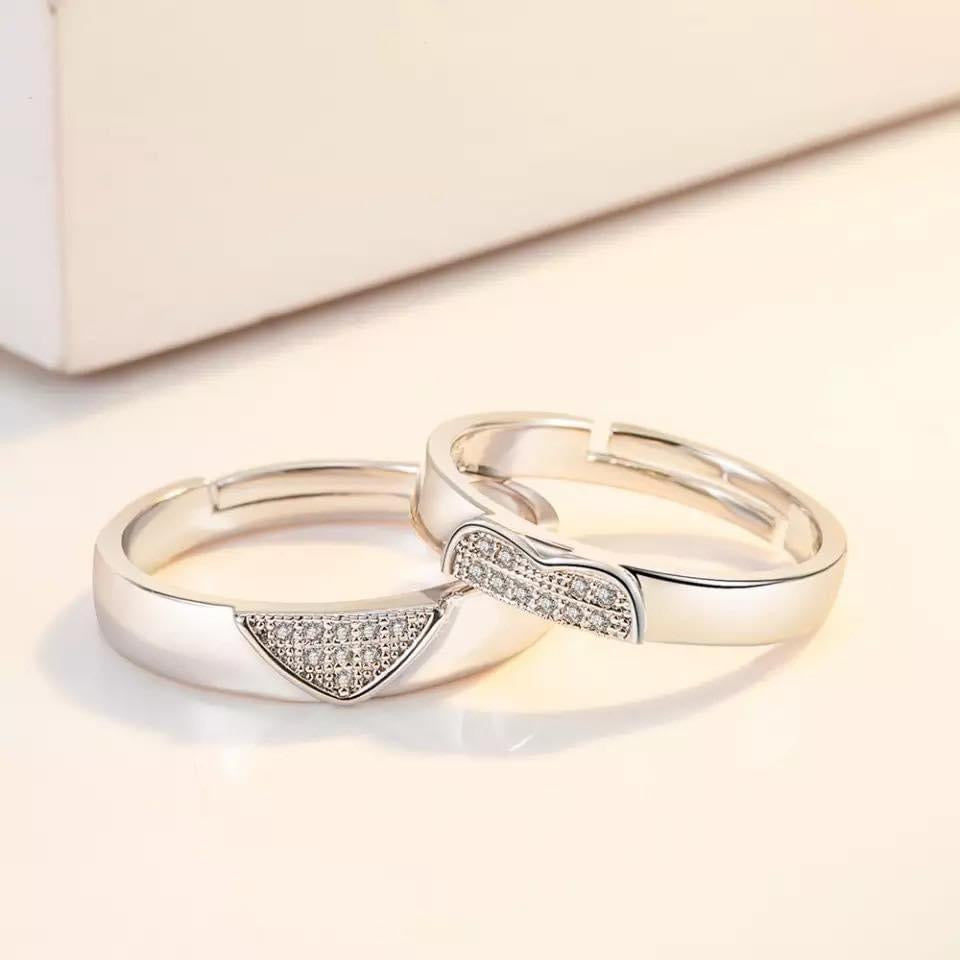 Silver Couple Rings