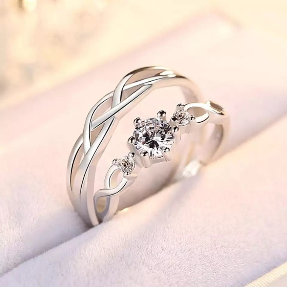 Silver Couple Rings