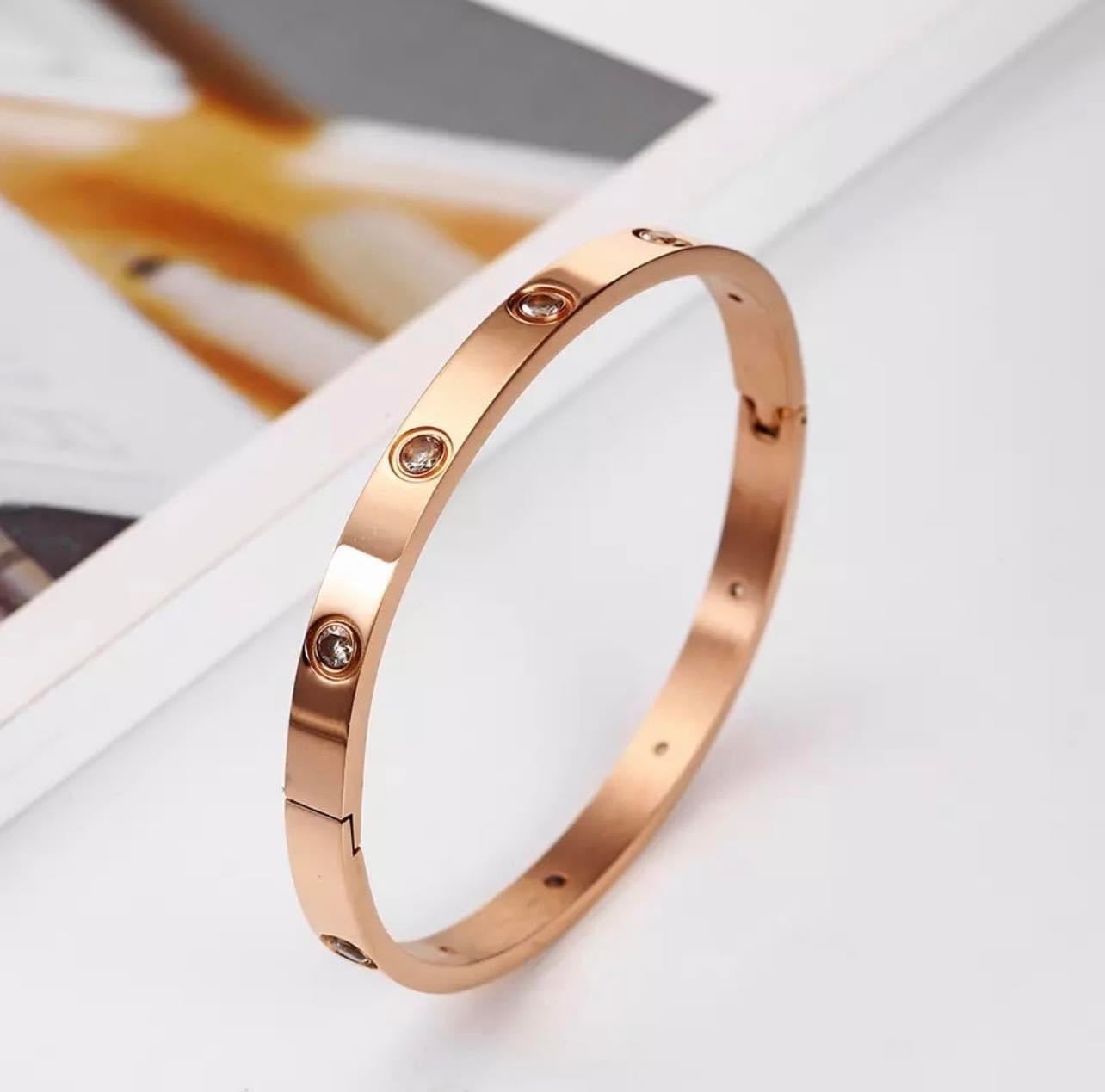 18K Rose Gold Plated Bangle