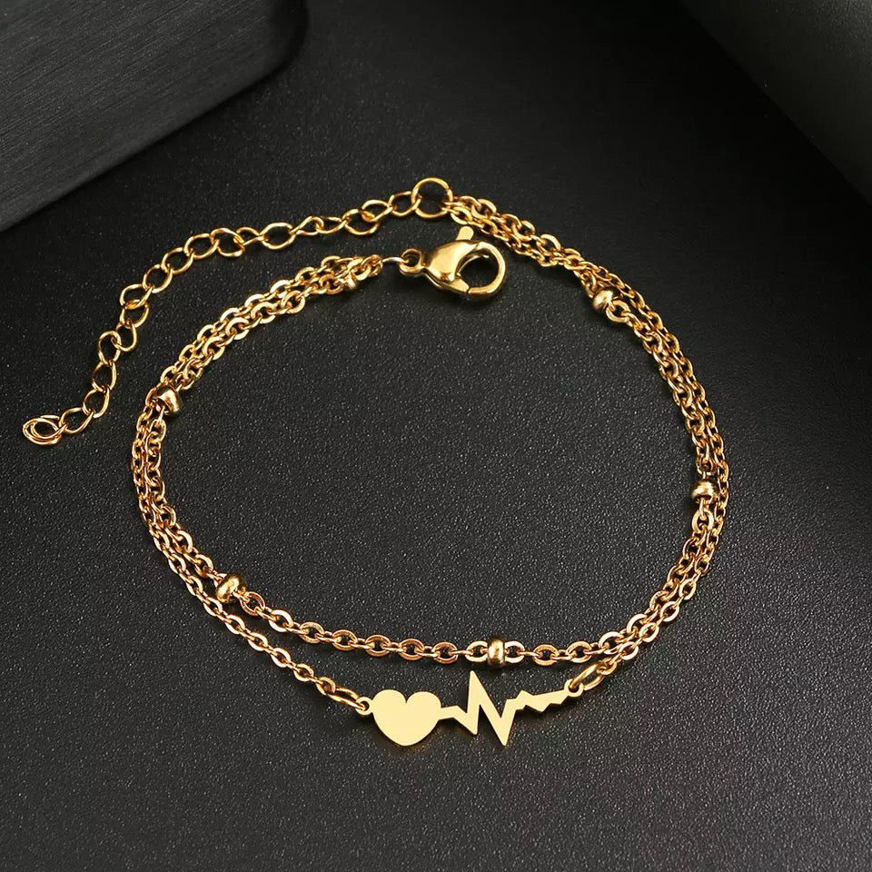 18K Gold Plated na Bracelet