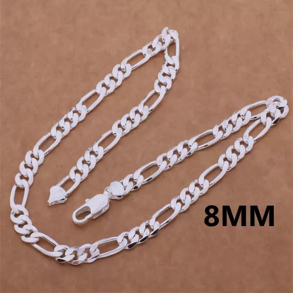 925 Silver Unisex Men Necklace Chain