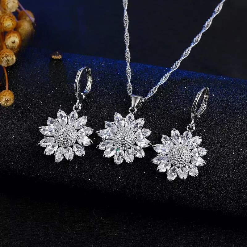 925 Silver Necklace and Earring Set