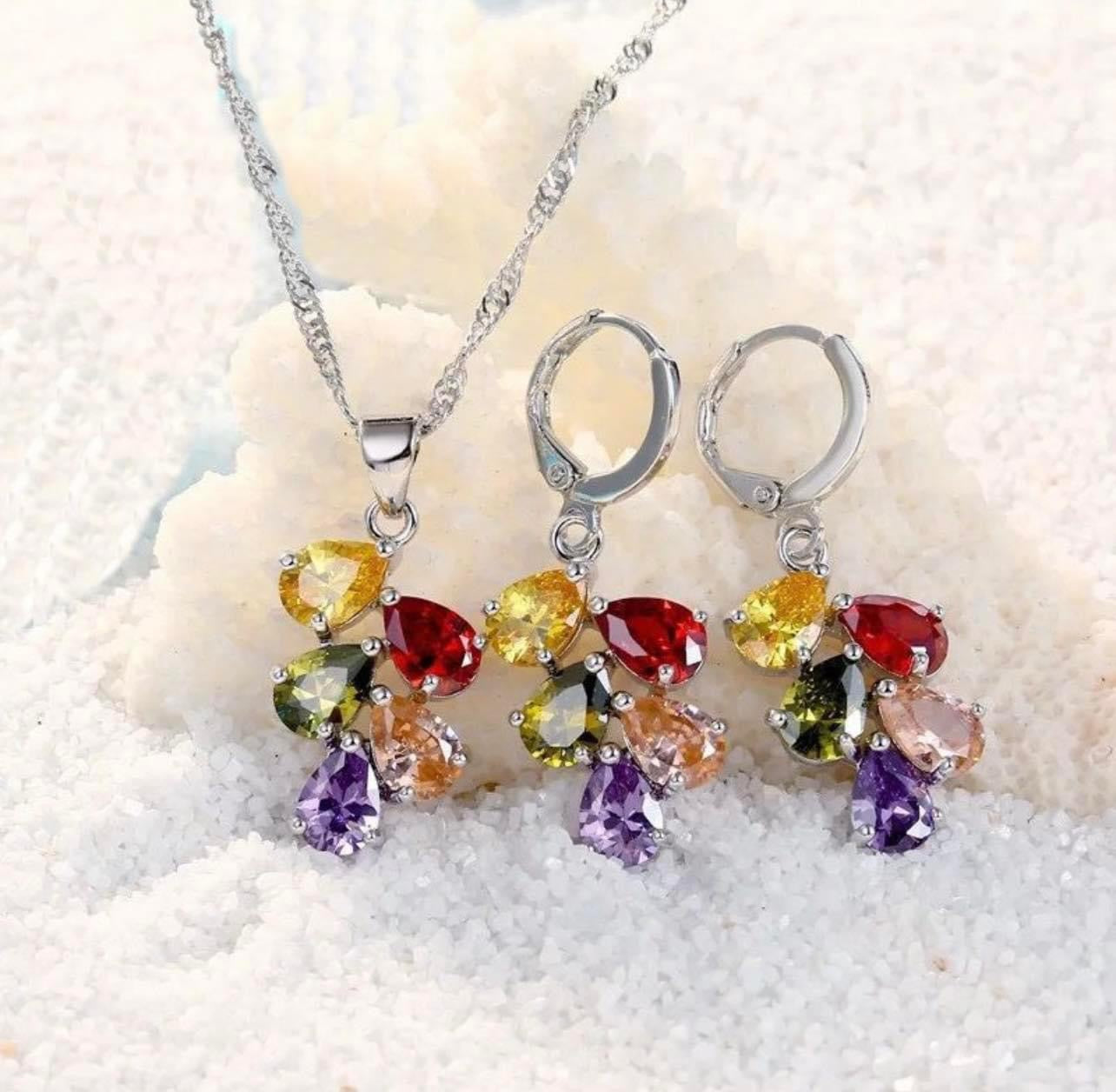 925 Silver Necklace and Earring Set