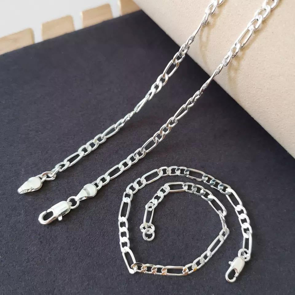 925 Silver Necklace at Bracelet Set