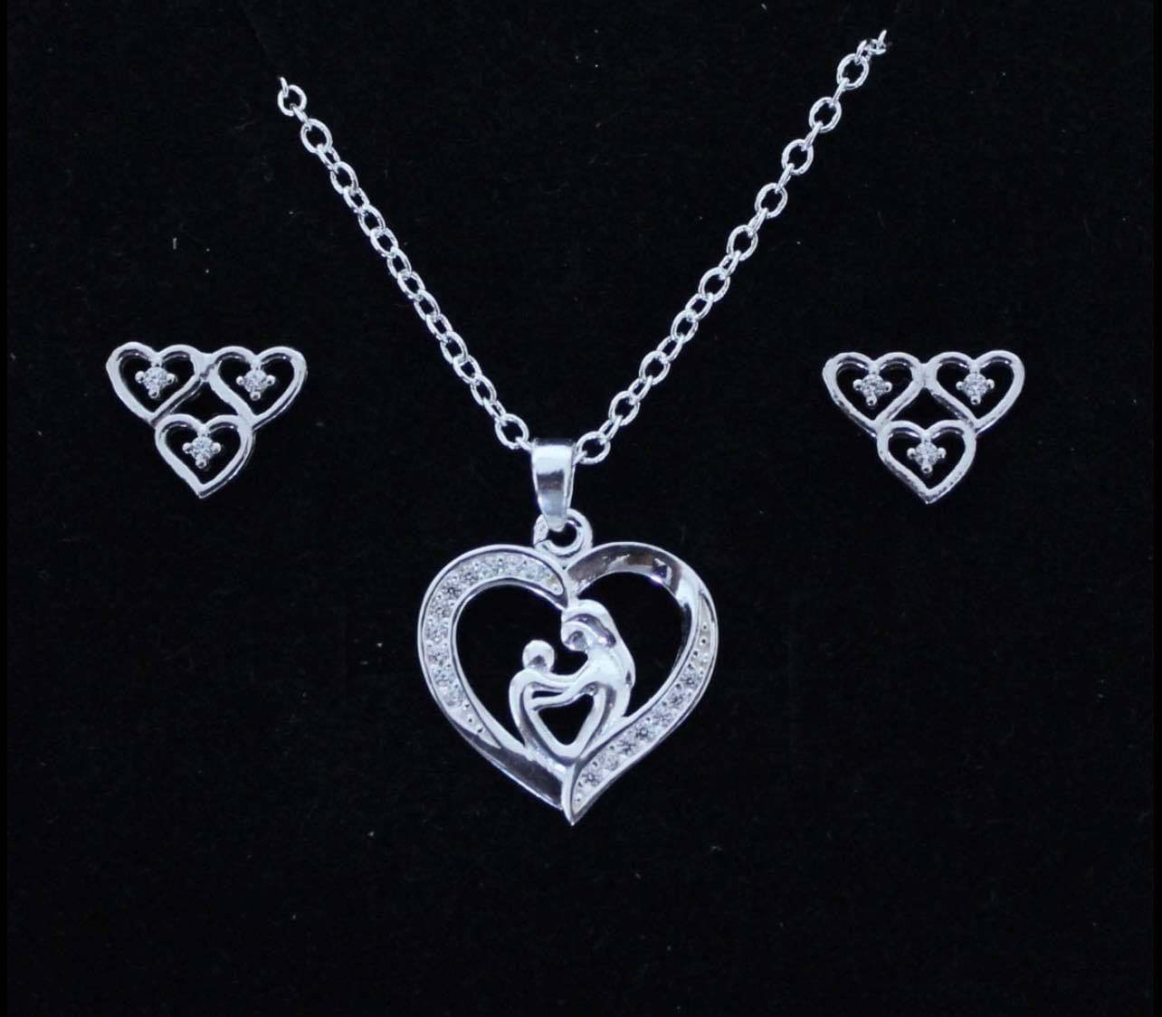 925 Silver Necklace and Earring Set