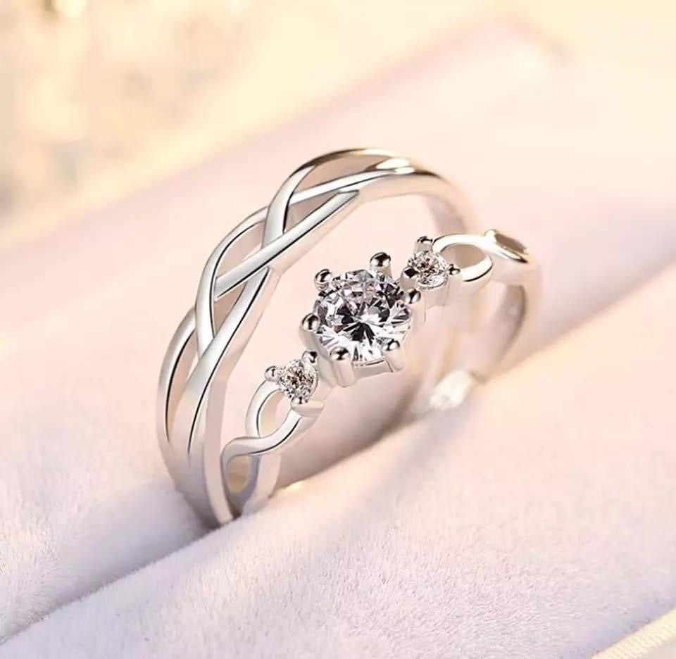 Silver Couple Rings