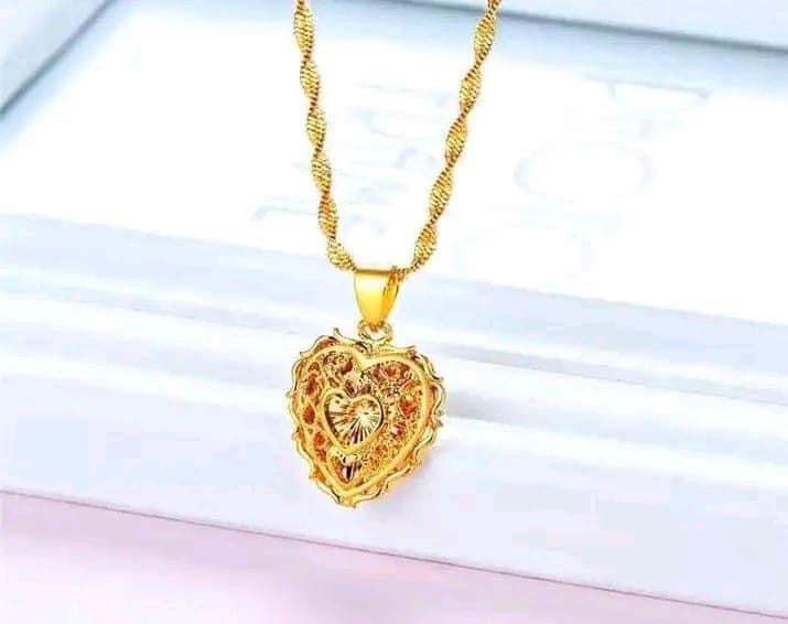 24K Gold Plated Heart Necklace