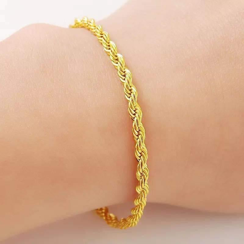 18K Gold Plated na Bracelet