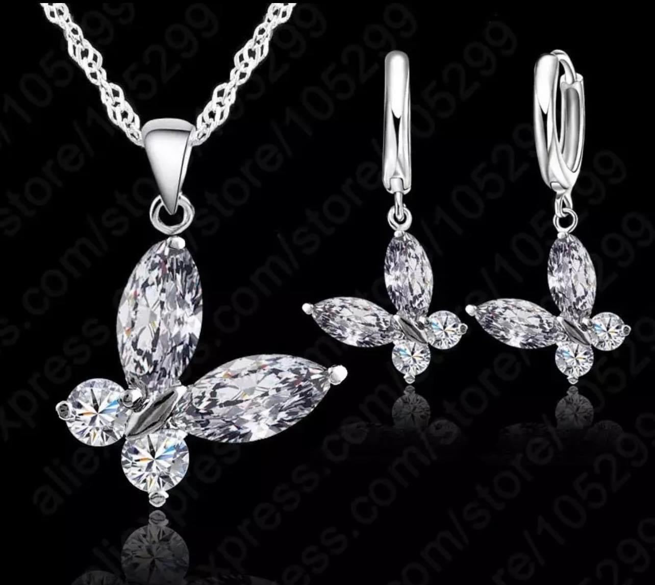 925 Silver Necklace and Earring Set