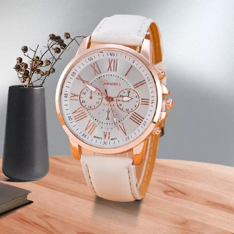 Geneva Leather Watch