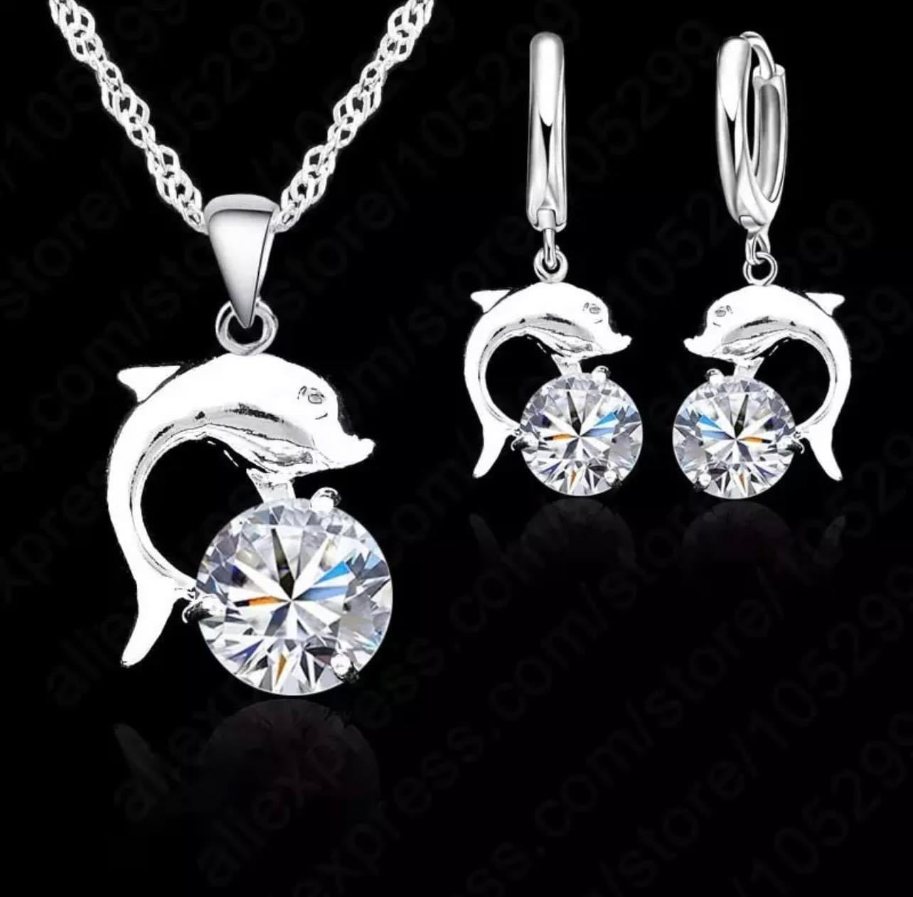 925 Silver Necklace and Earring Set