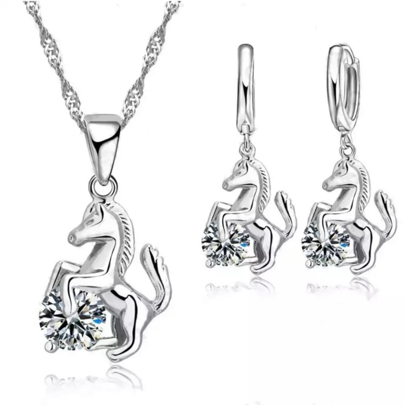 925 Silver Necklace at Earring Set