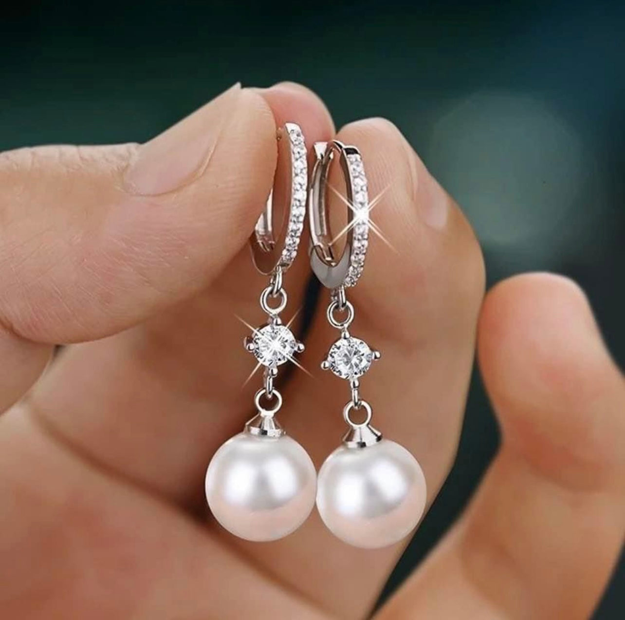 925 Silver Pearl Earring