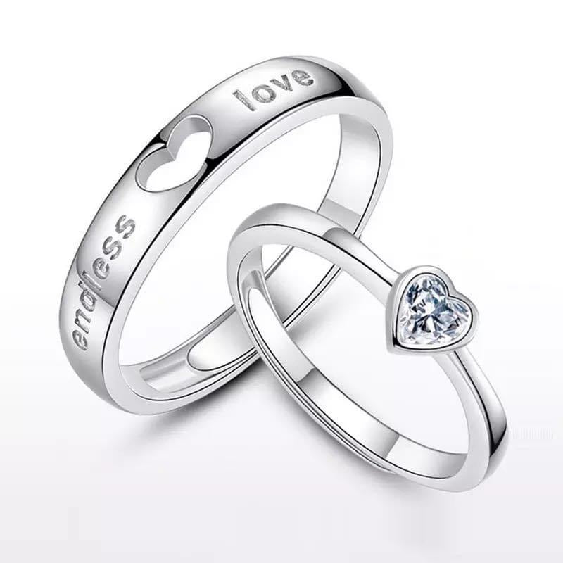 Silver Couple Rings